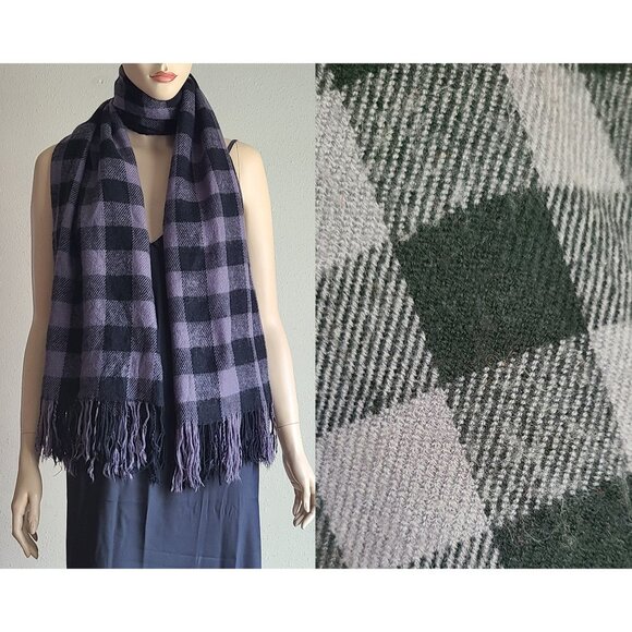 black & gray cozy scarf - Picture 1 of 2